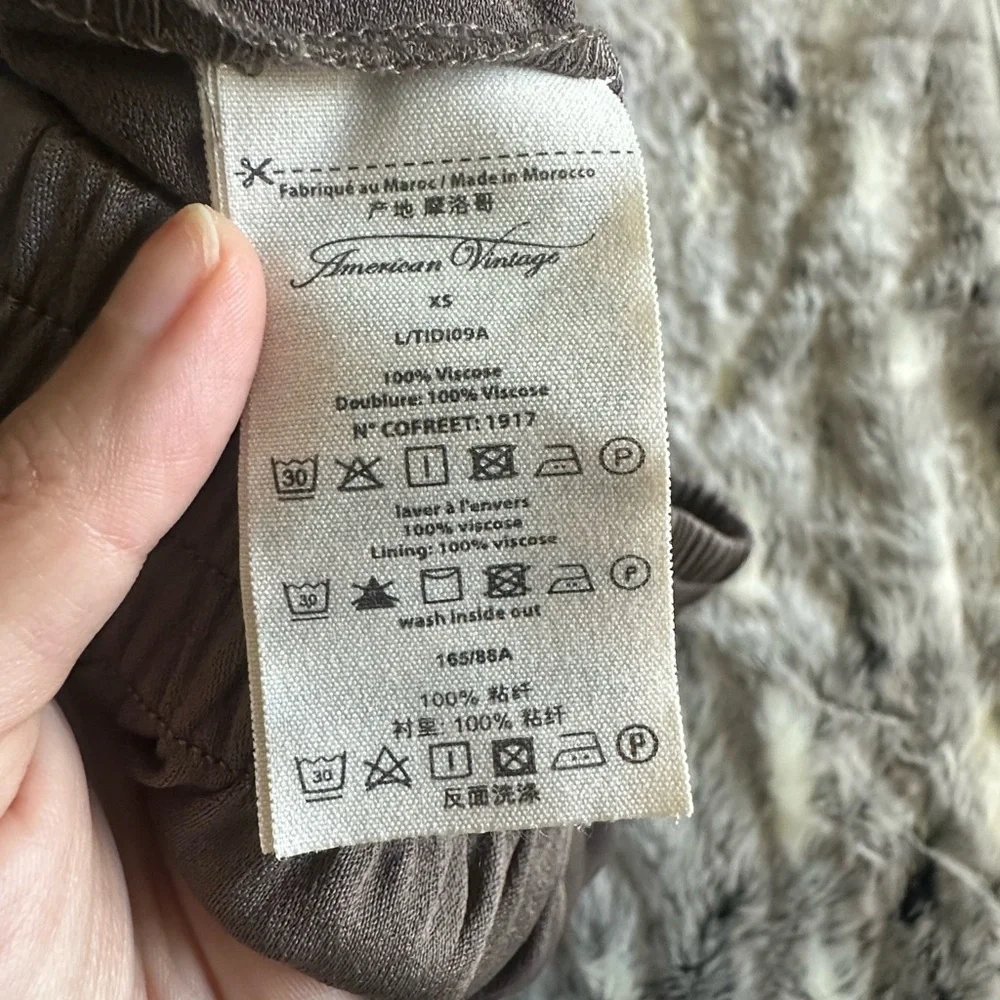 NWT American Vintage ourson tidim shorts in teddy bear SZ XS 4